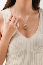 Yellow Agate Necklace - Image 2