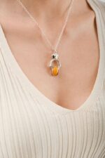 Yellow Agate Necklace